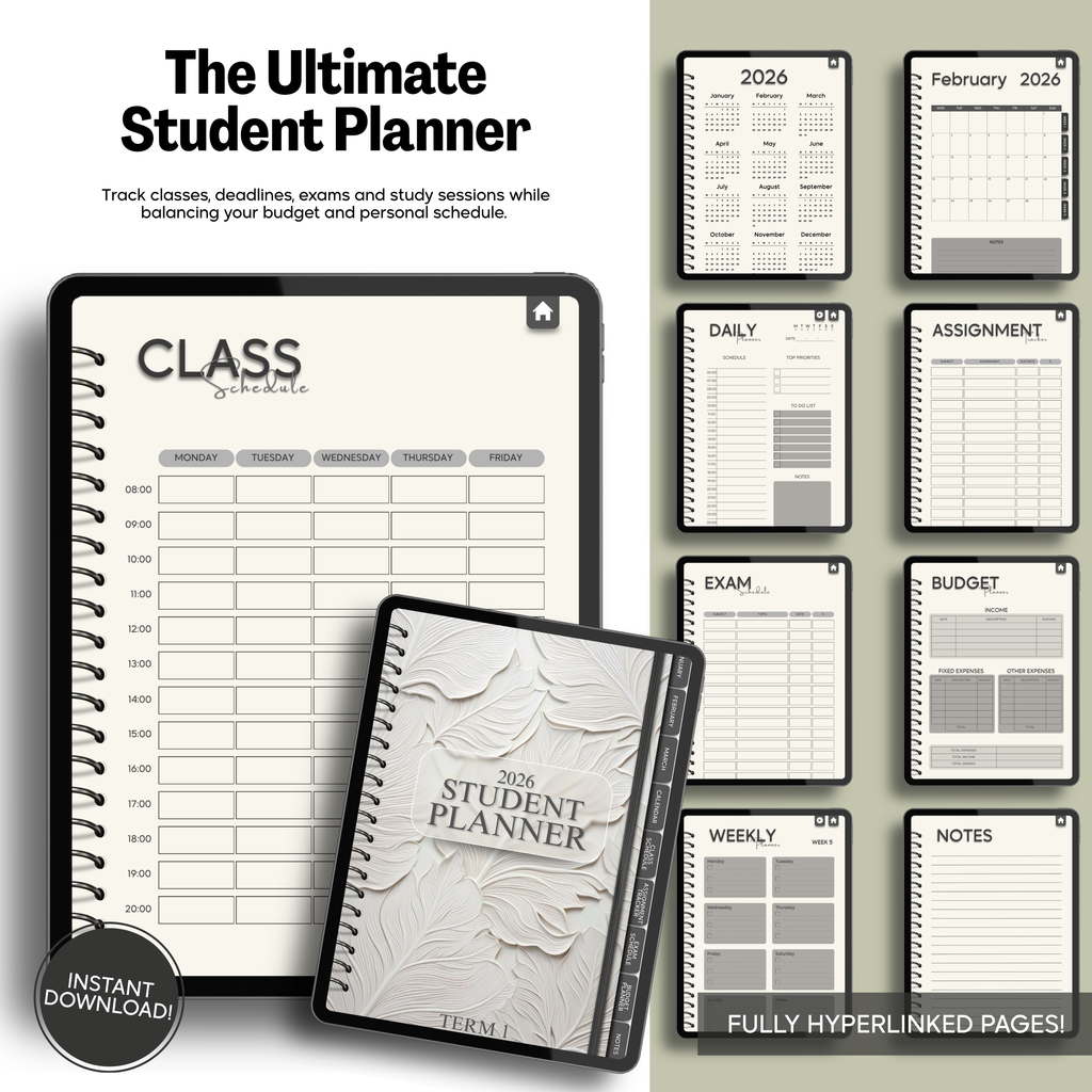 Student Term Digital Planner