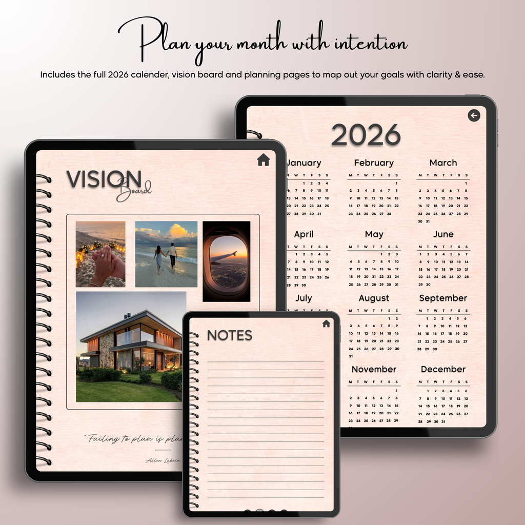 Monthly| Weekly| Daily Digital Planner (Single Month)