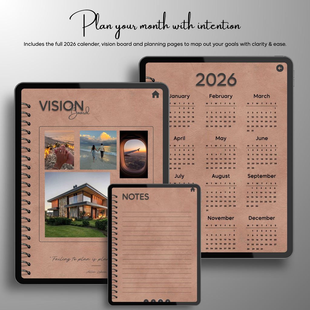 Monthly| Weekly| Daily Digital Planner (Single Month)