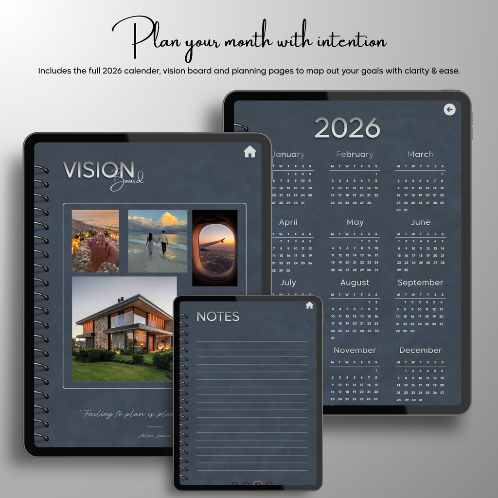 Monthly| Weekly| Daily Digital Planner (Single Month)