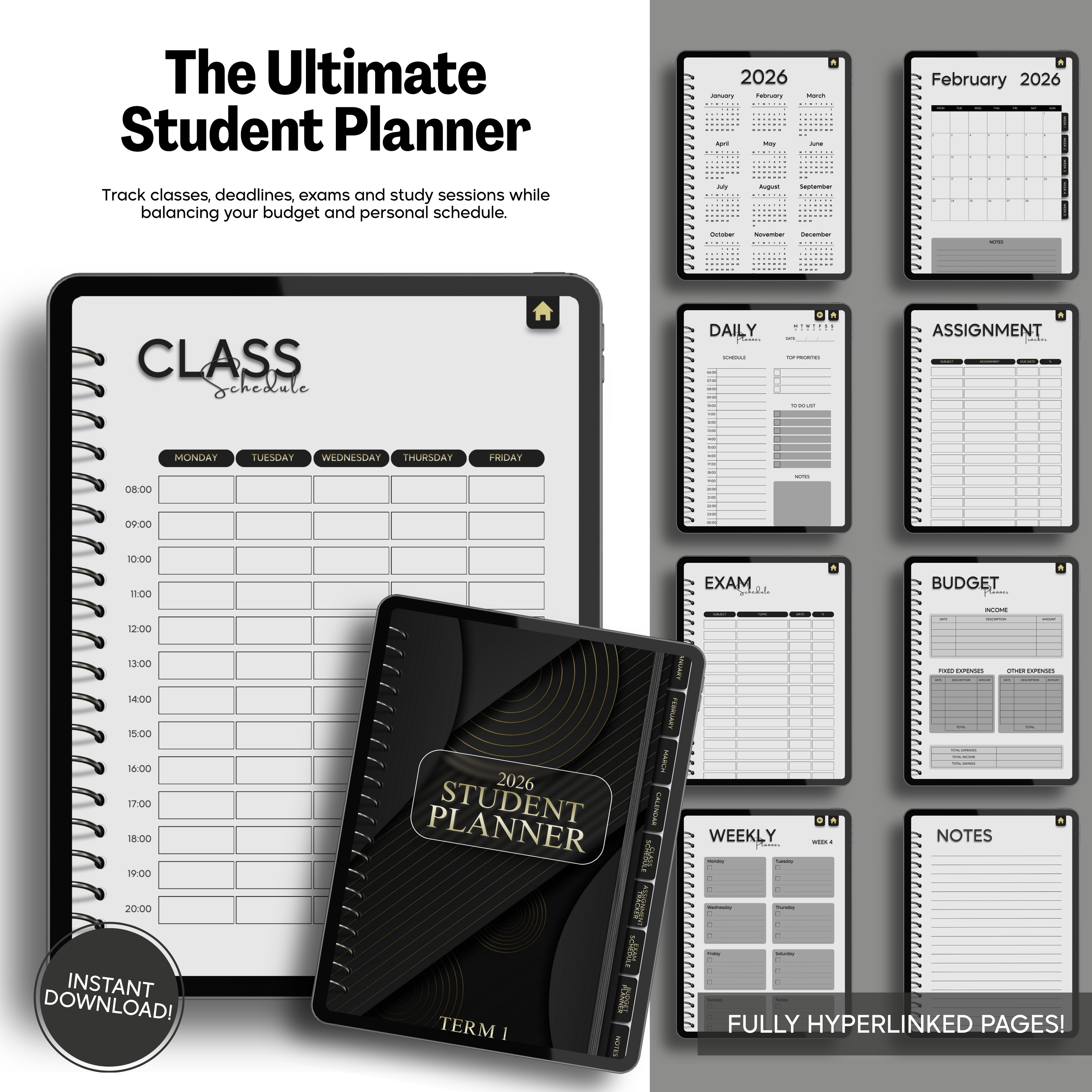 Student Term Digital Planner