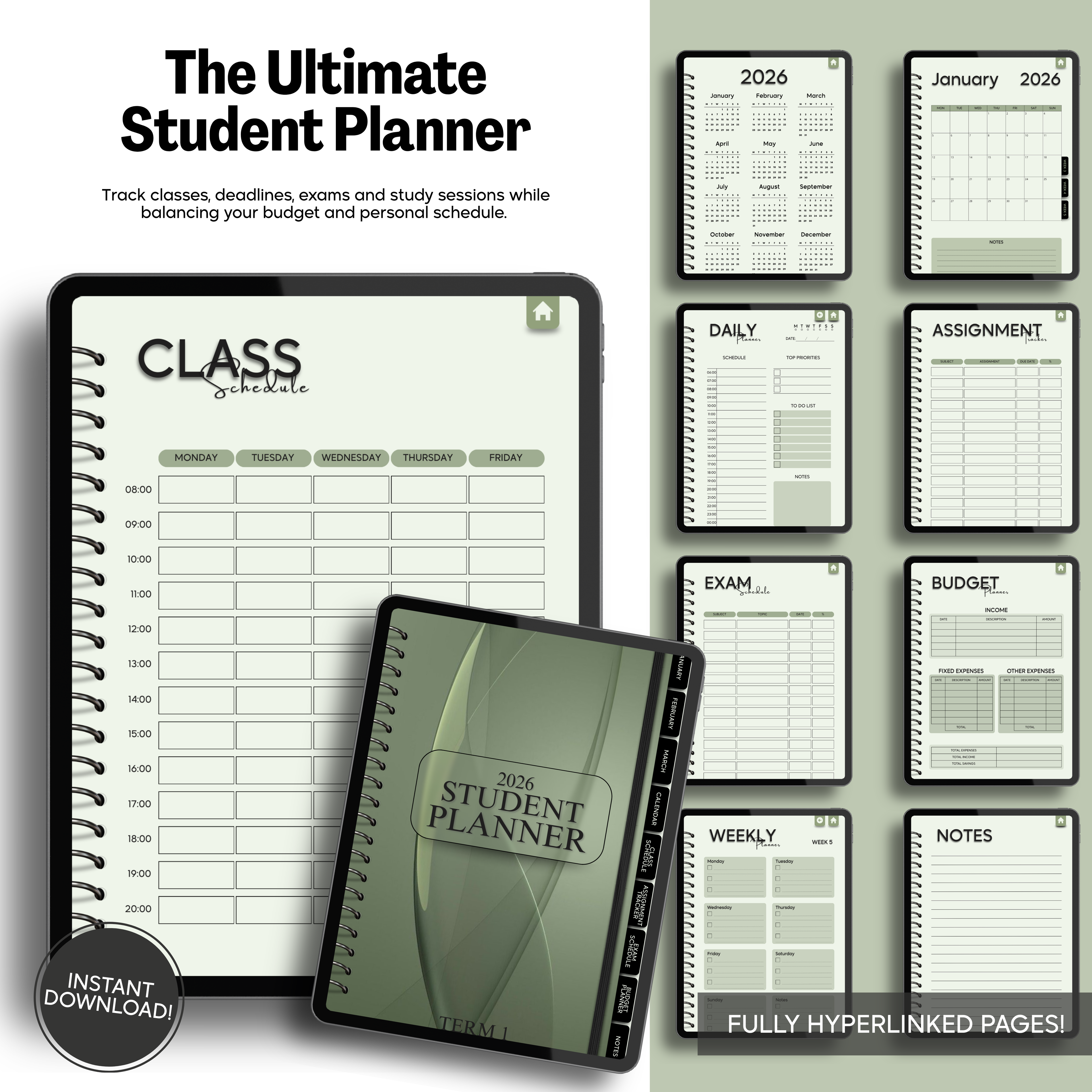 Student Term Digital Planner